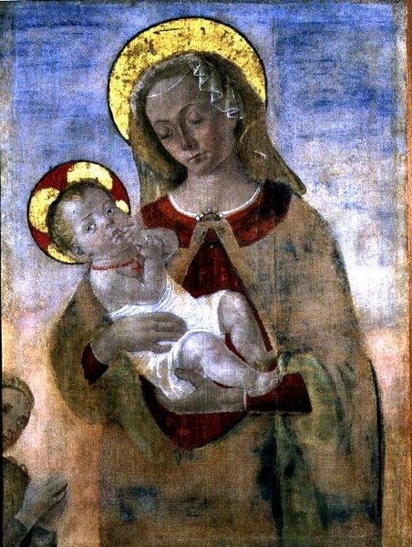 Madonna ja lapsi tekijältä Andrea del (school of) Verrocchio