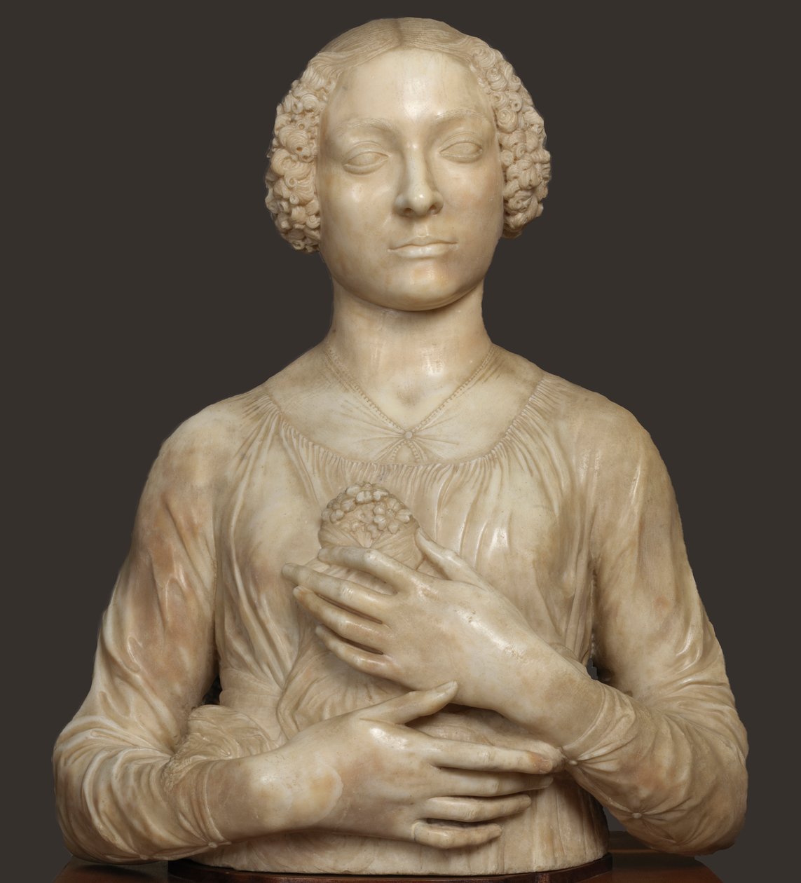 Lady with a Bouquet, noin 1475. tekijältä Andrea del Verrocchio
