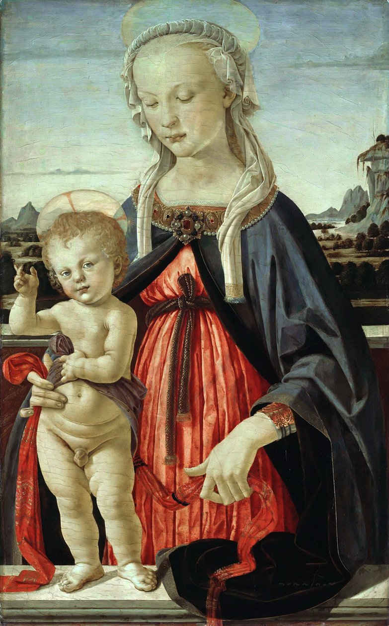 Madonna lapsen kanssa, noin 1470. tekijältä Andrea del Verrocchio
