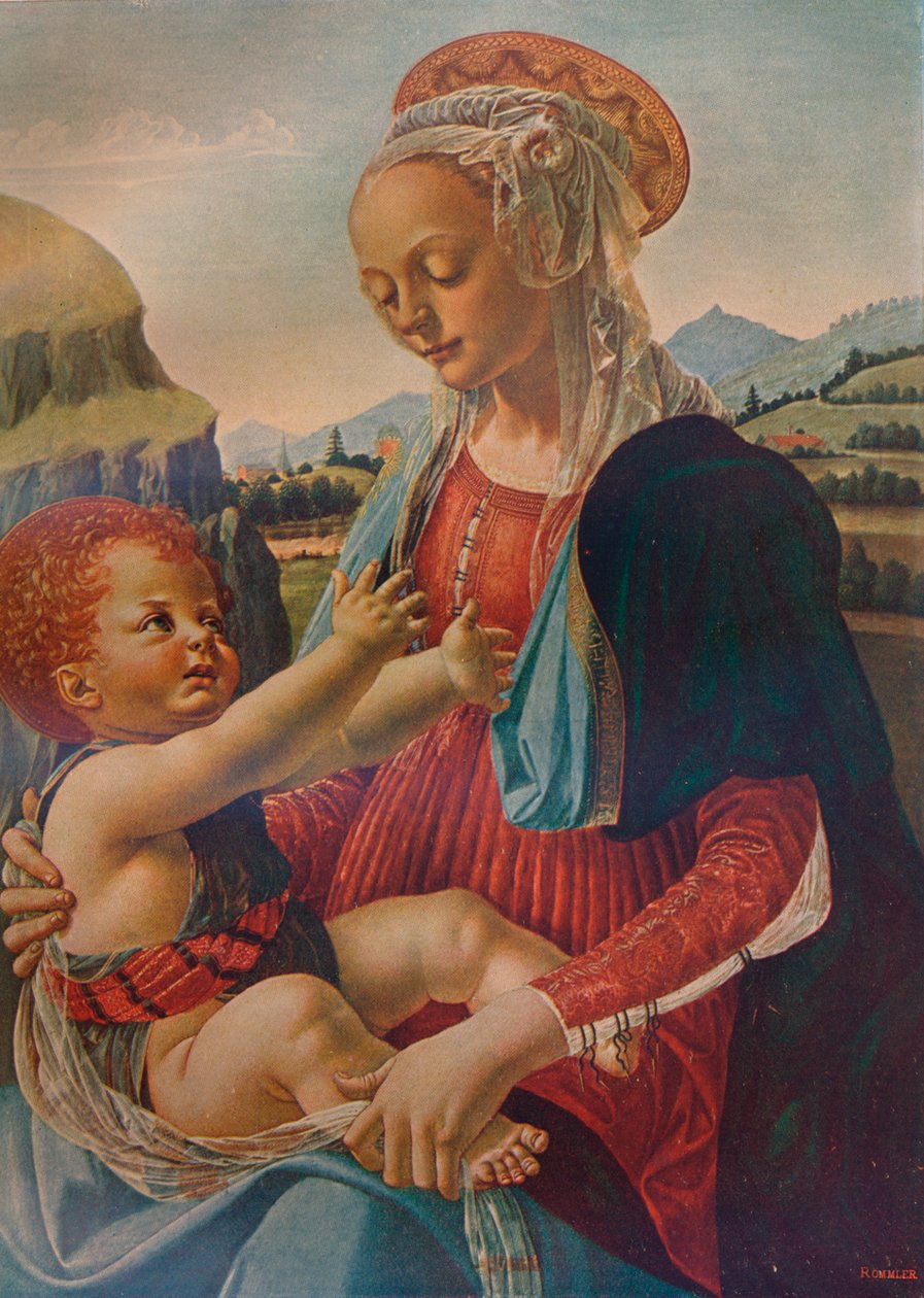 Neitsyt ja lapsi, c1470, 1911 tekijältä Andrea del Verrocchio