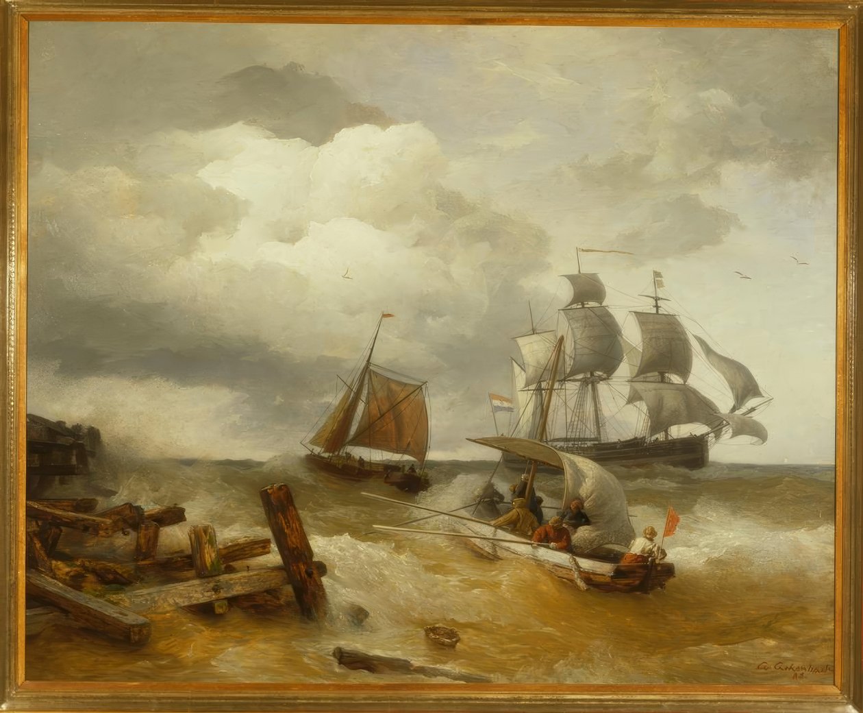 A. Achenbach, merijalkavä tekijältä Andreas Achenbach