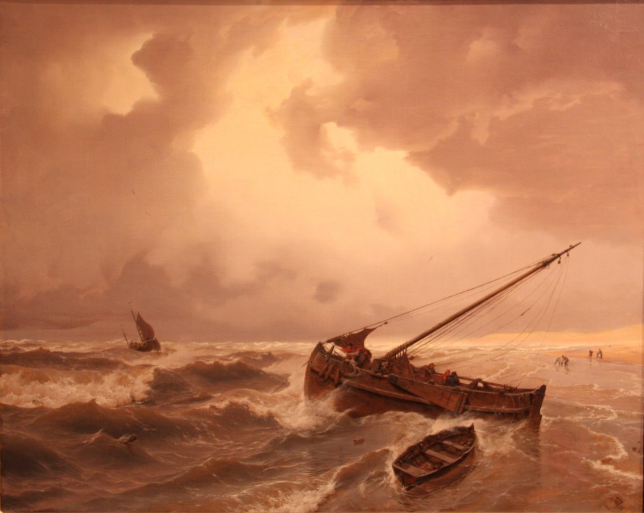 Scheveningenin ranta tekijältä Andreas Achenbach