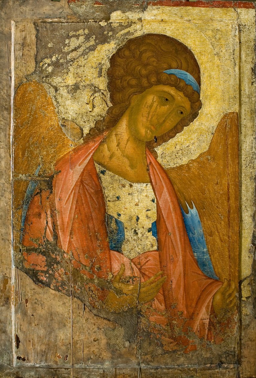 Arkkienkeli Mikael. Deisus -leuasta (rivi) (Zvenigorodsky) tekijältä Andrei Rublev