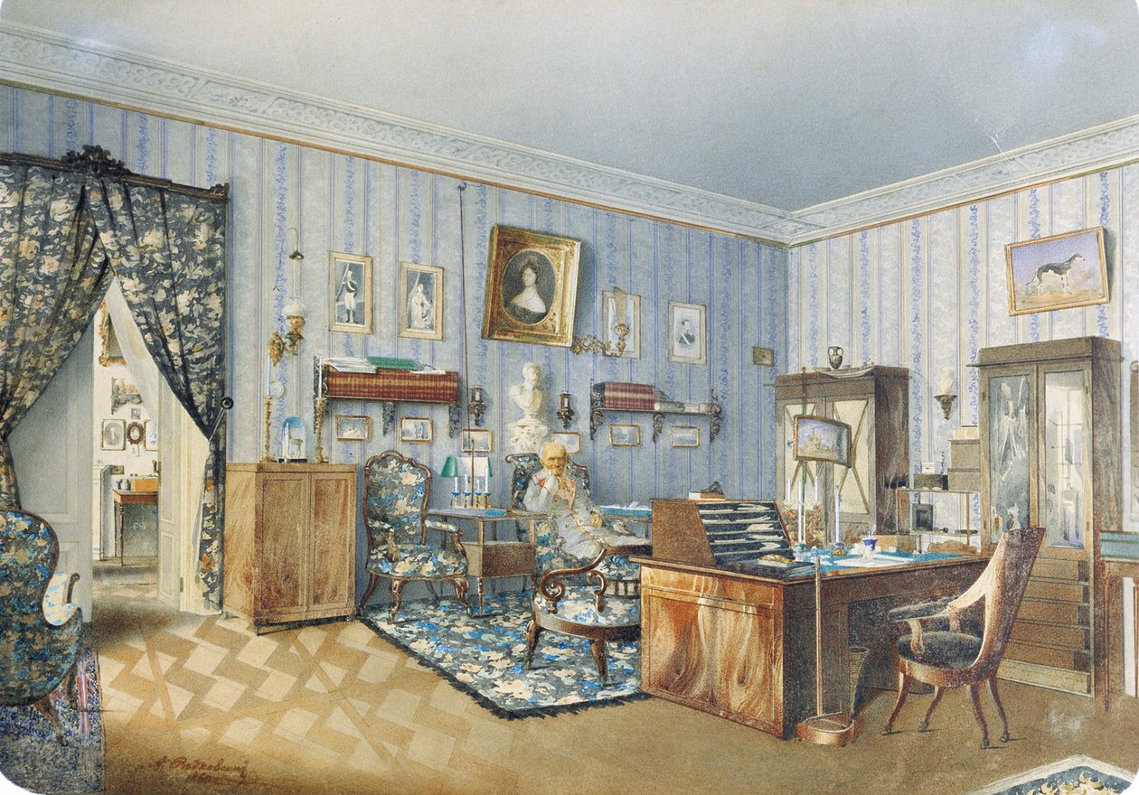 Sisustus, 1860. tekijältä Andrei Alexeevich Redkovsky