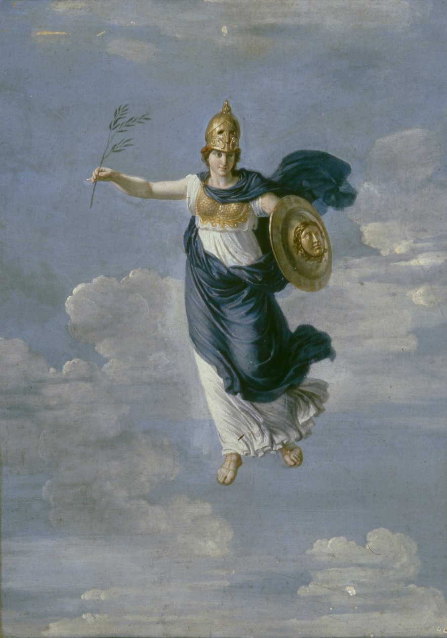 Minerva taivaissa, 1820 tekijältä Andrei Ivanovich Ivanov