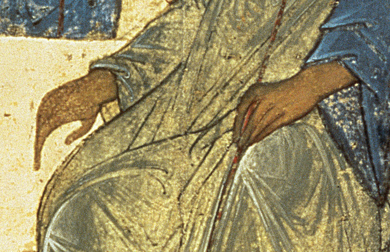 Yksityiskohta Pyhästä Kolminaisuudesta tekijältä Andrei Rublev