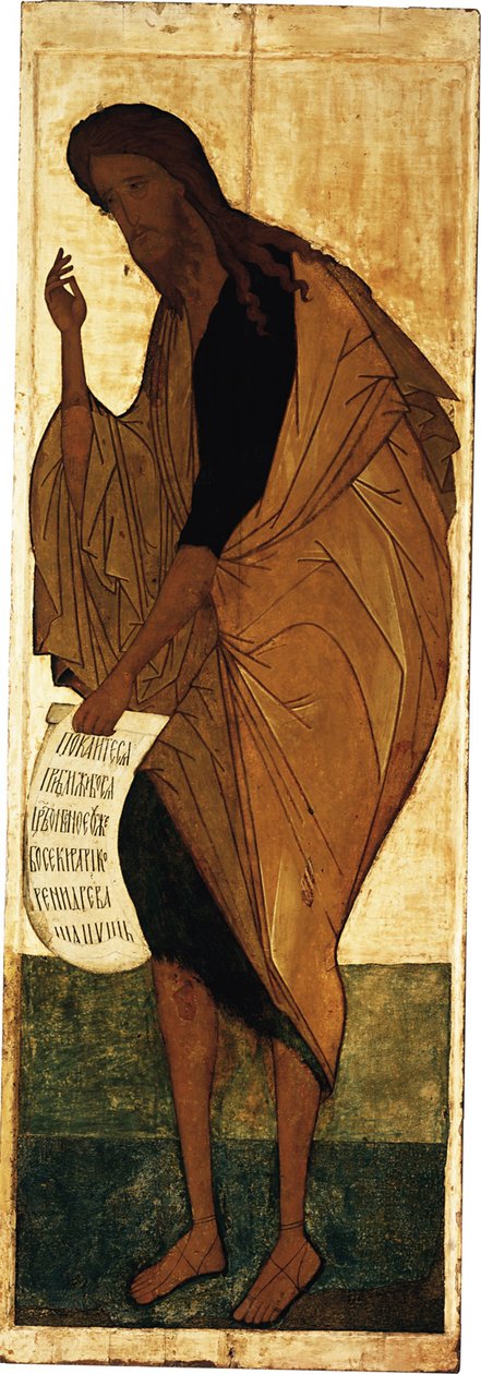 Pyhä Johannes Kastaja, noin 1408 tekijältä Andrei Rublev