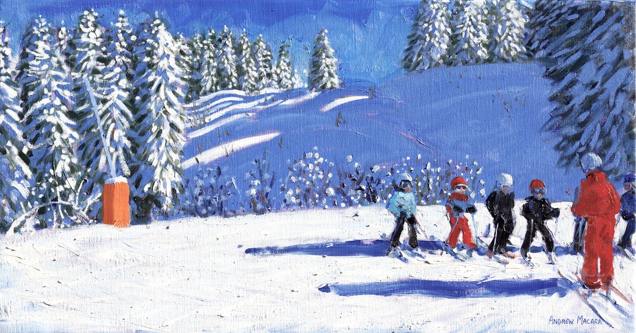 Nuoret hiihtäjät,Morzine,Ranska.2015, tekijältä Andrew Macara