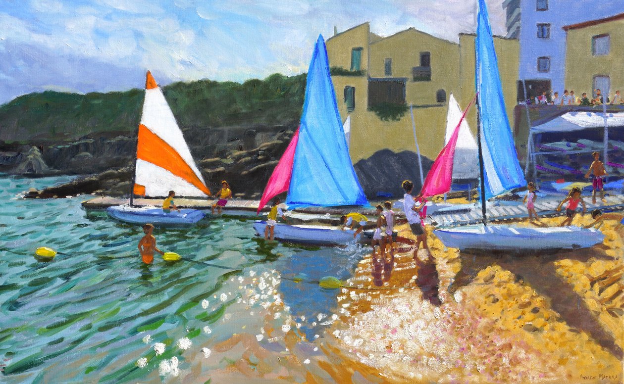 purjehduskoulu,calella de palafrugall,costa brava,espanja,2014, tekijältä Andrew Macara