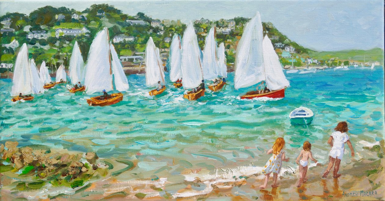 Chasing the Boats,Salcombe, 2018, tekijältä Andrew Macara