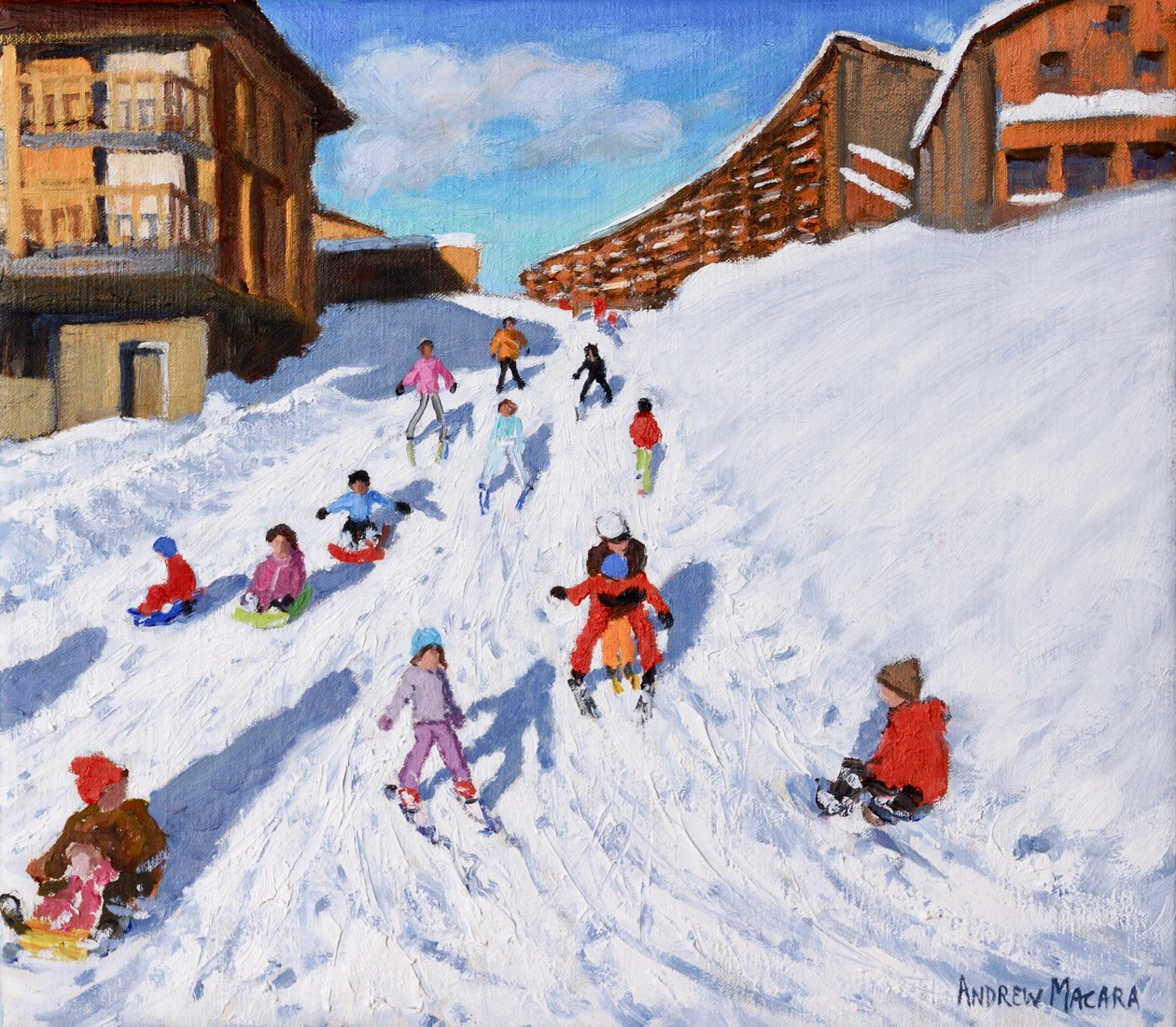 Joulukelkkailu, Les Arcs tekijältä Andrew Macara
