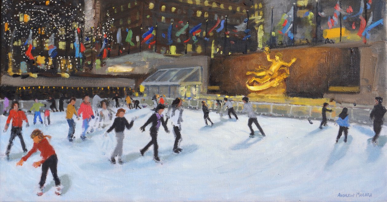 Ilta, Rockefeller Ice Rink, New York, tekijältä Andrew Macara