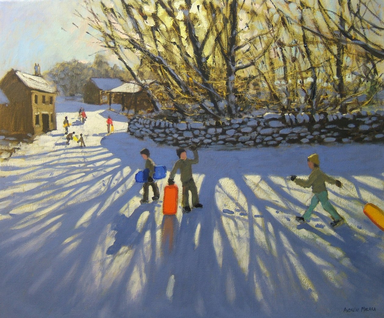 Punainen kelkka, Monyash, Derbyshire tekijältä Andrew Macara