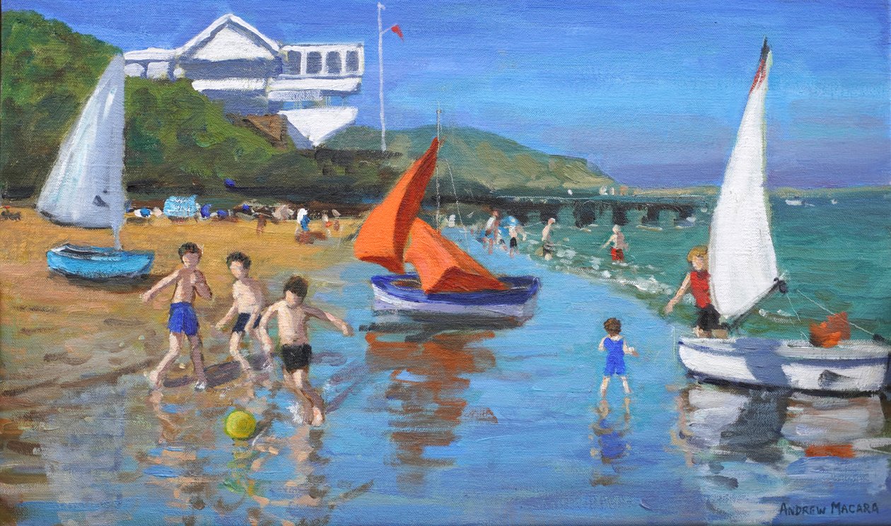 Kesä Abersochissa, 2015 (öljy kankaalle) tekijältä Andrew Macara