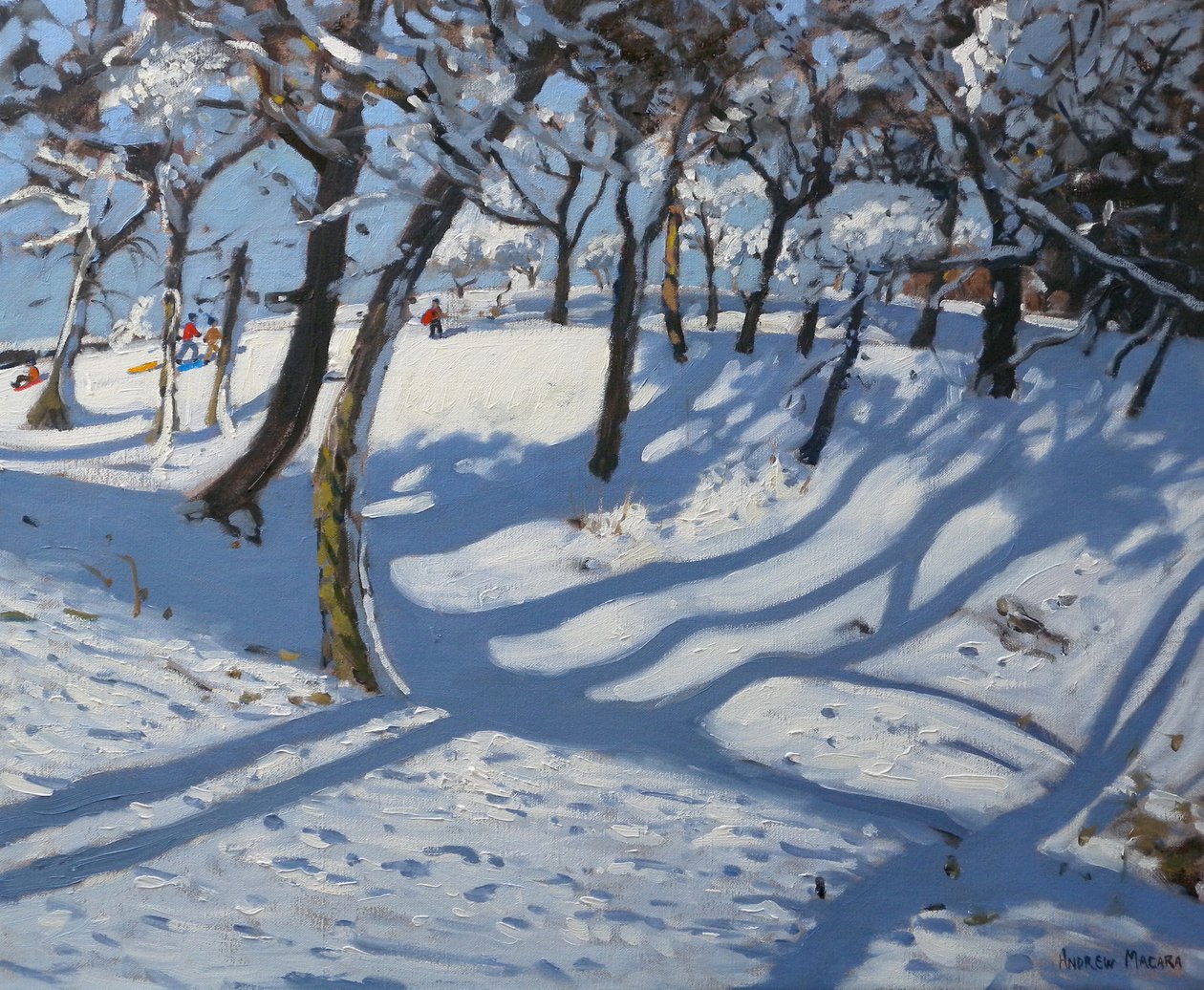 Talvi, Ladmanlow, 2010 (öljy kankaalle) tekijältä Andrew Macara