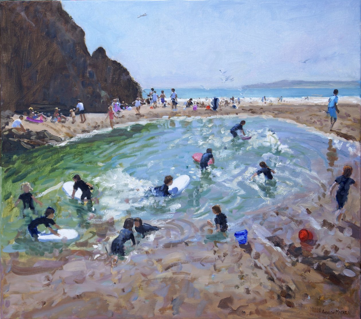 Young Surfers, Tenby, 2016, tekijältä Andrew Macara