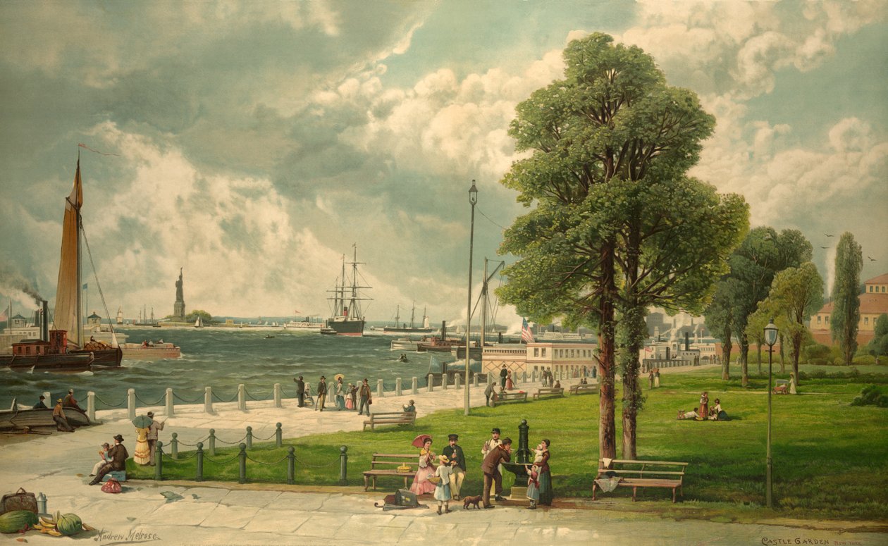 Castle Garden, New York, pubi. 1887. tekijältä Andrew Melrose