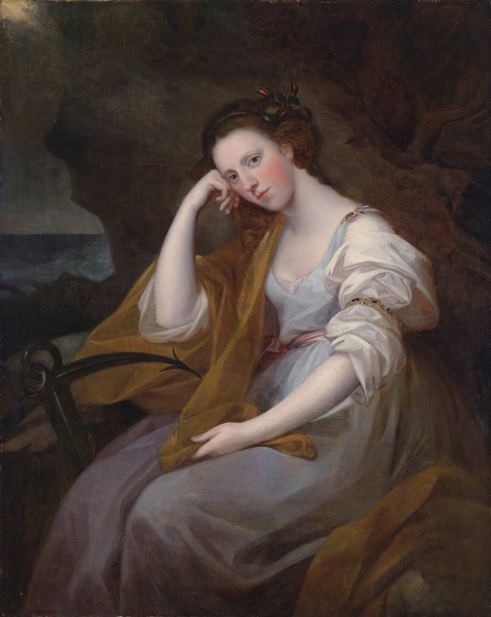 Muotokuva Lady Louisa Leveson Gowerista Spes (Toivon jumalatar) tekijältä Angelica Kauffmann
