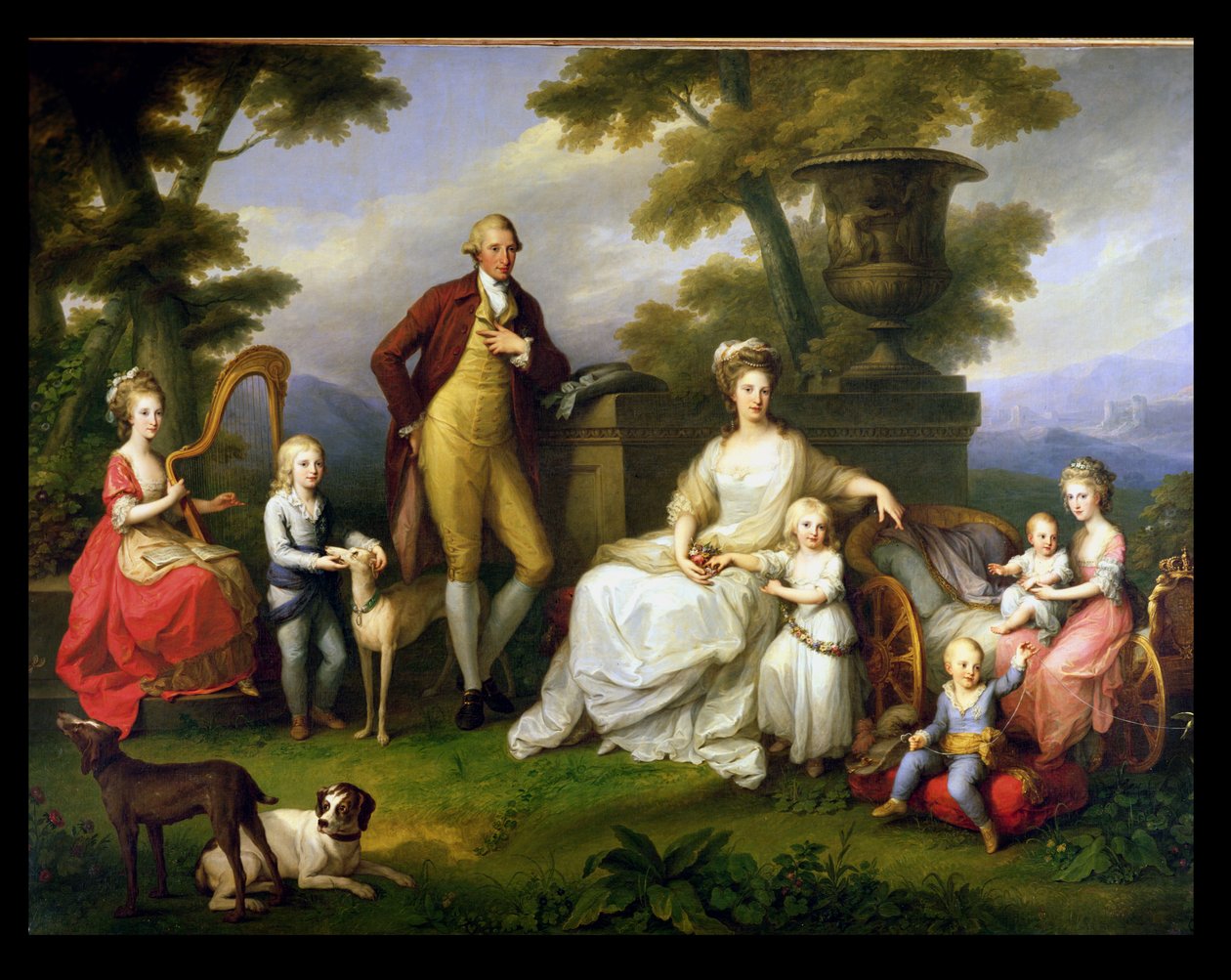 Ferdinand IV (1751-1825) Napolin kuningas ja hänen perheensä tekijältä Angelica Kauffmann