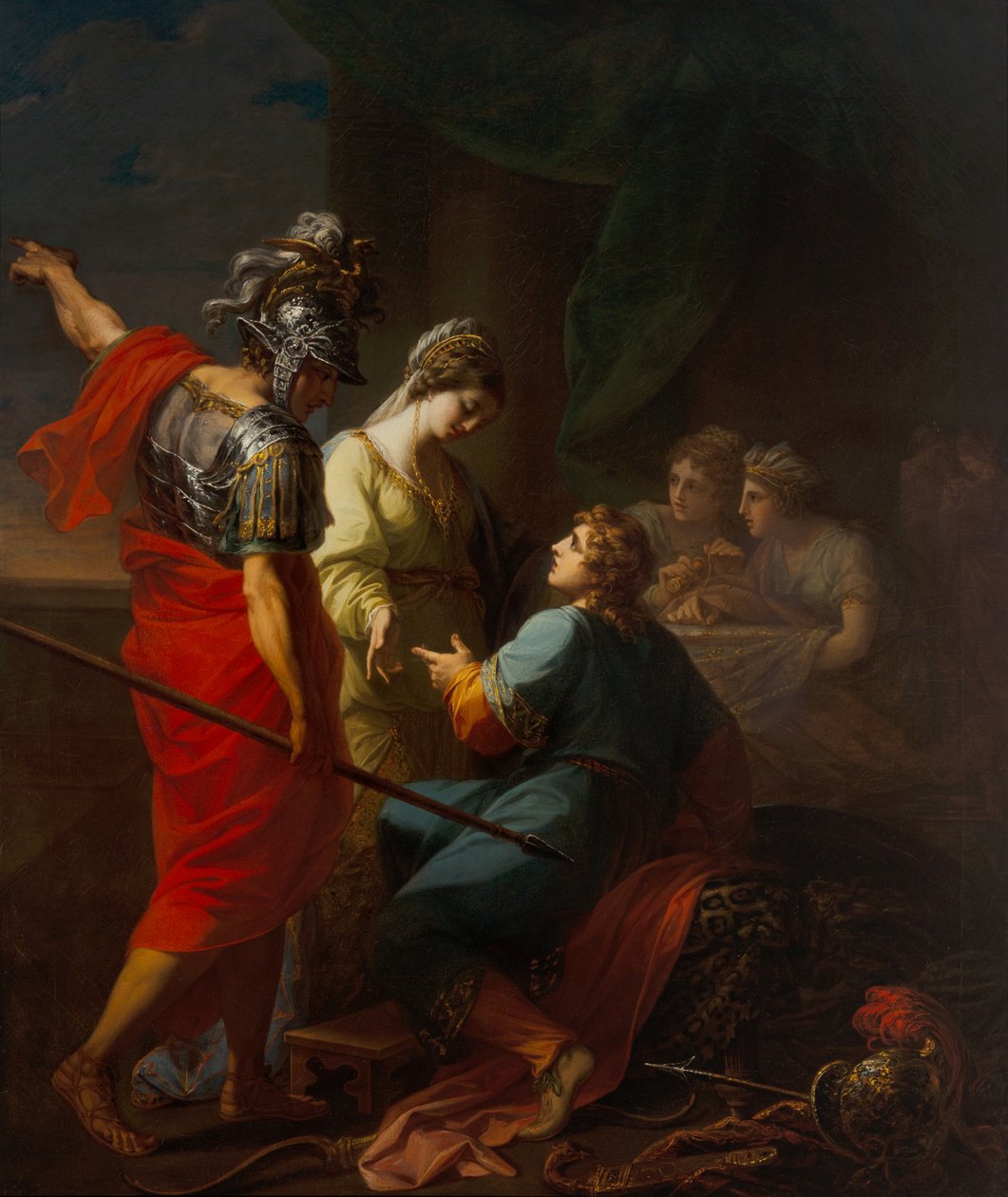 Hector, Paris ja Helena tekijältä Angelica Kauffman