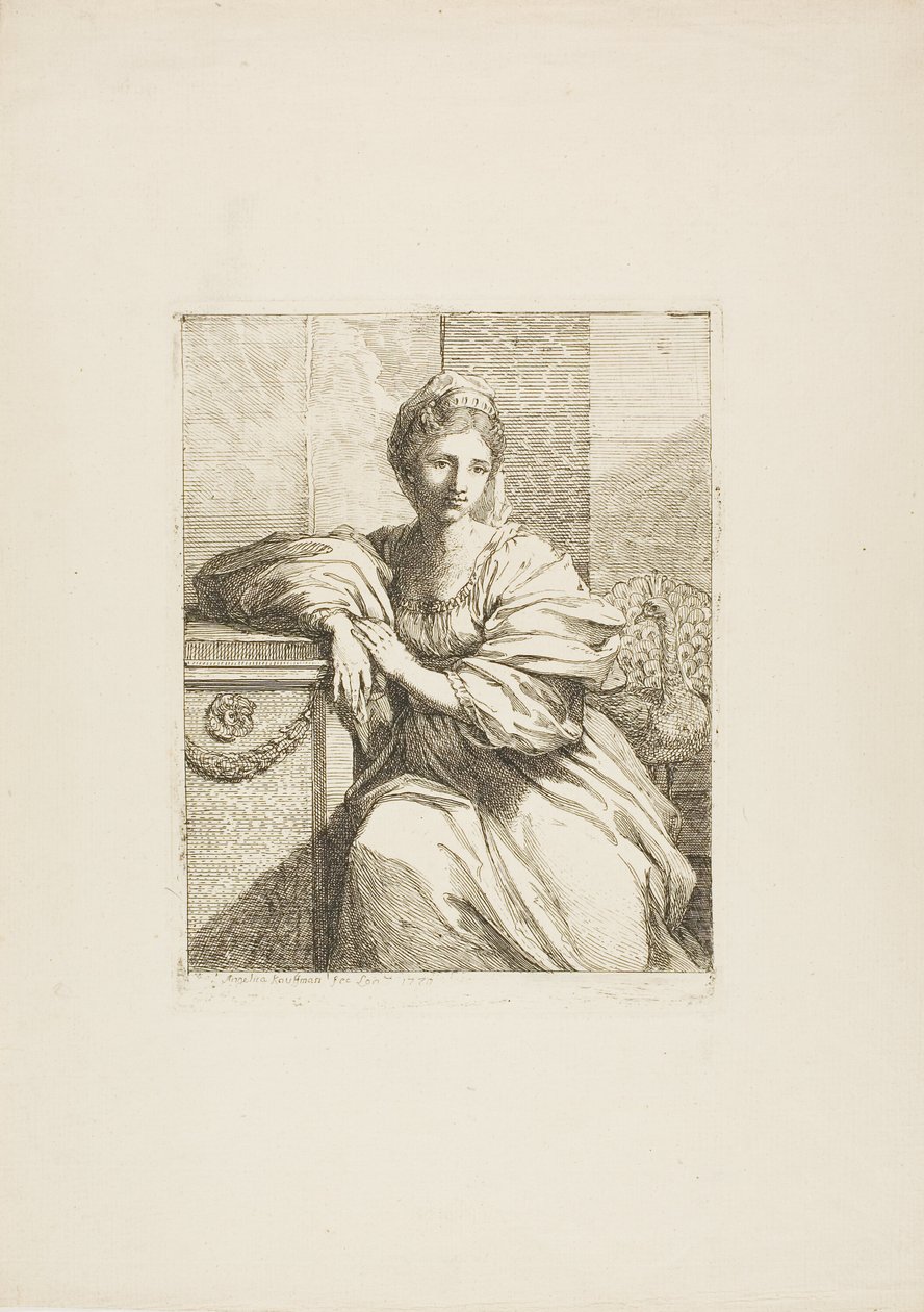Juno ja riikinkukko tekijältä Angelica Kauffmann