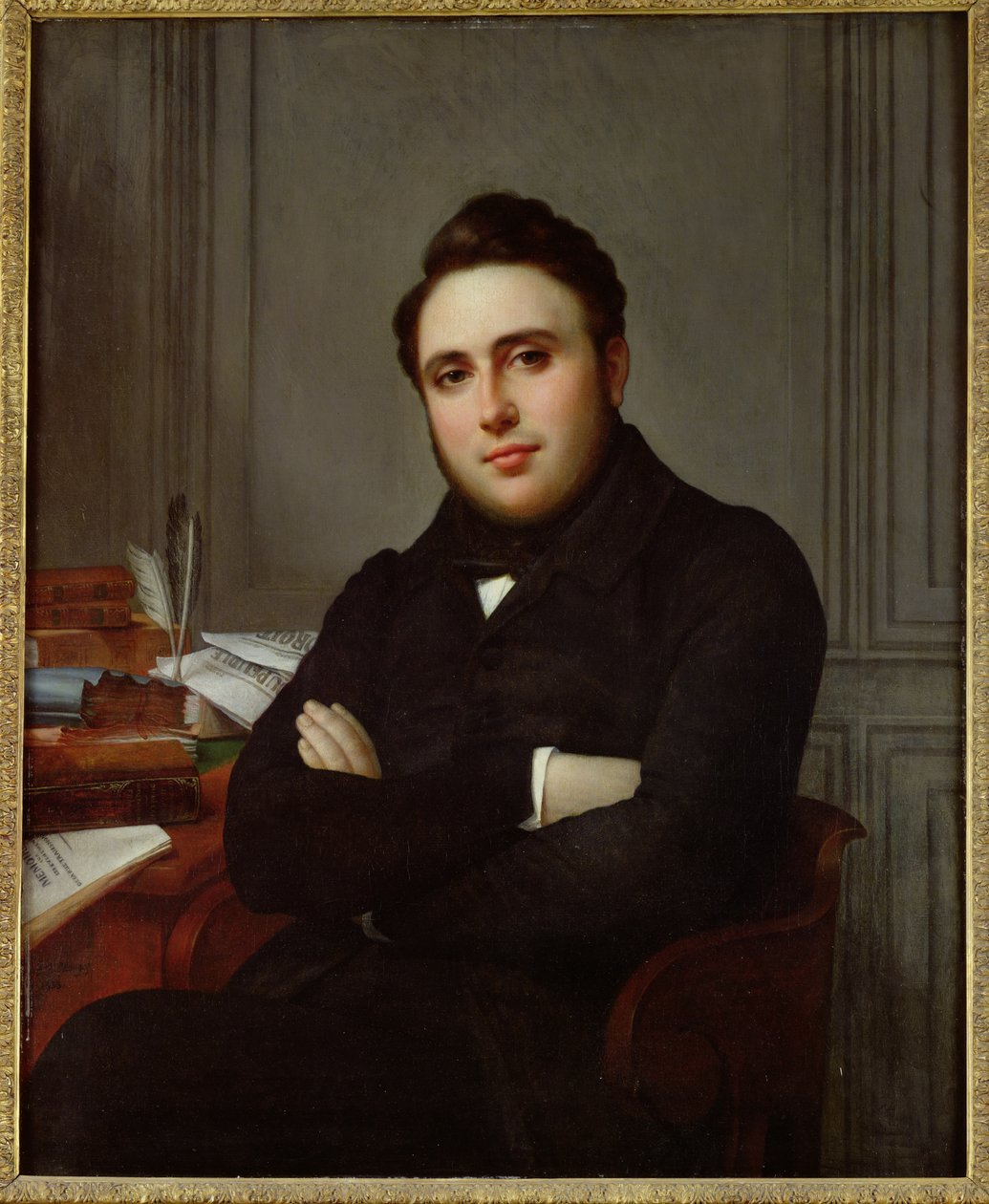 Muotokuva Alexandre Auguste Ledru-Rollinista (1807-74), 1838 tekijältä Angelique Mongez