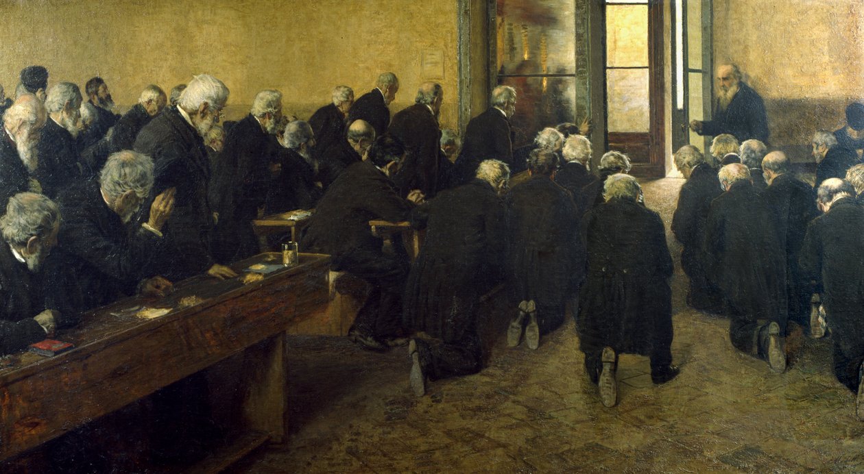 Viaticum, 1884 tekijältä Angelo Morbelli