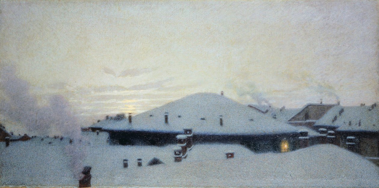 Katot lumessa tekijältä Angelo Morbelli