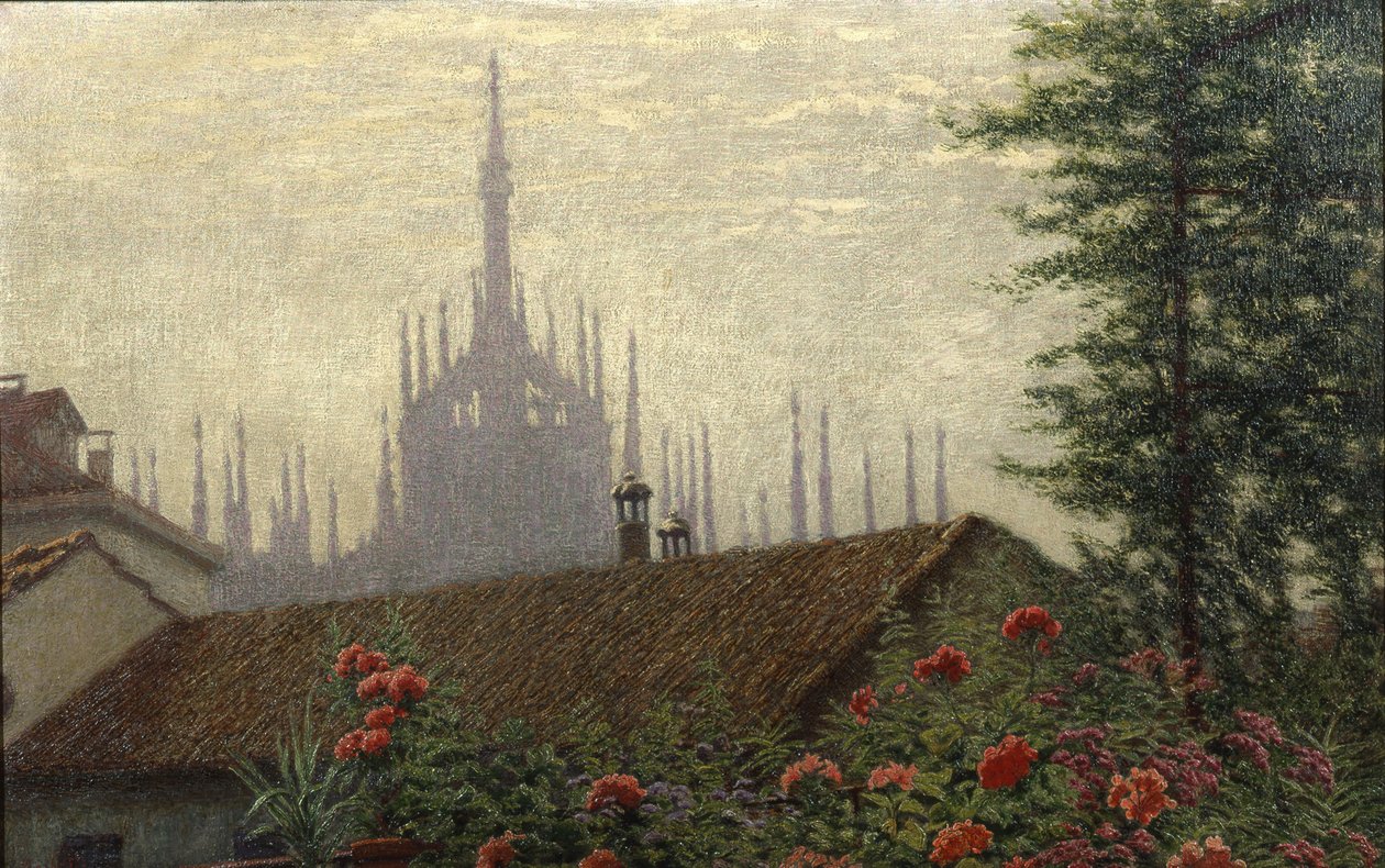 Duomon tornit, 1900-1901. tekijältä Angelo Morbelli