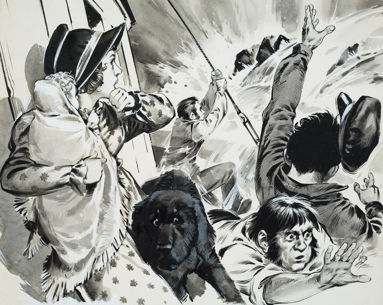 Mississippi Steamboat (guassi paperille) tekijältä Angus McBride