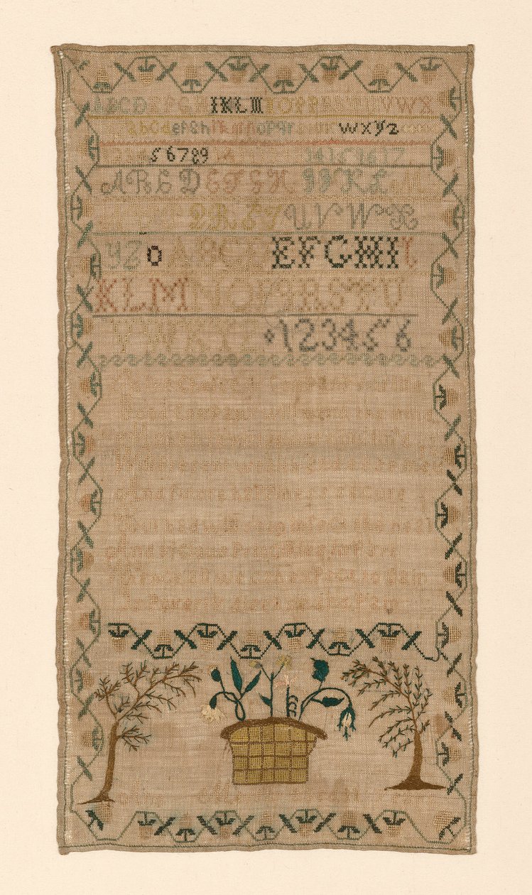 Sampler, Yhdysvallat, 1800-luku. tekijältä Ann Morris