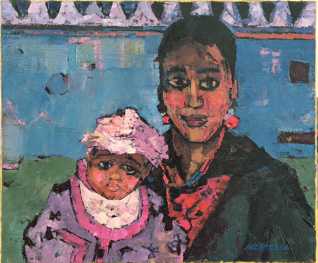 espanjalainen äiti tekijältä Anna Contemporary Artist Kostenko