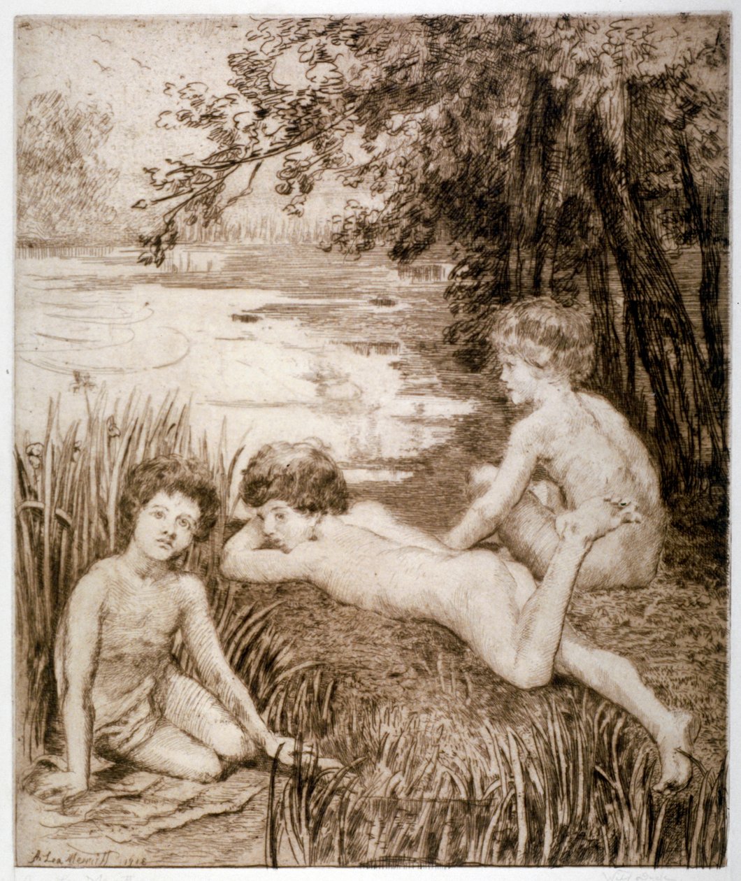 "Wild Duck", 1913. tekijältä Anna Lea Merritt
