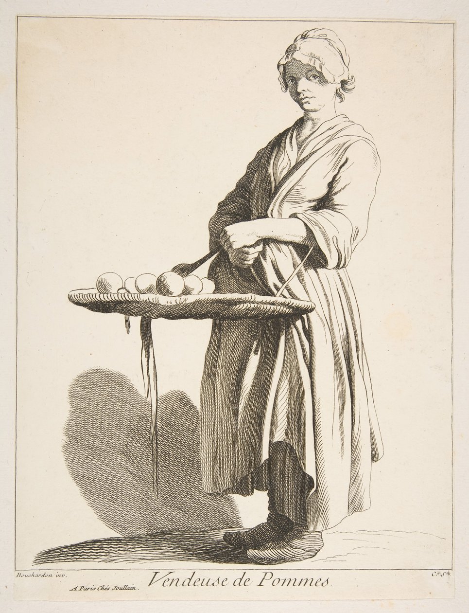 Apple myyjä, 1746. tekijältä Anne Claude Philippe de Caylus