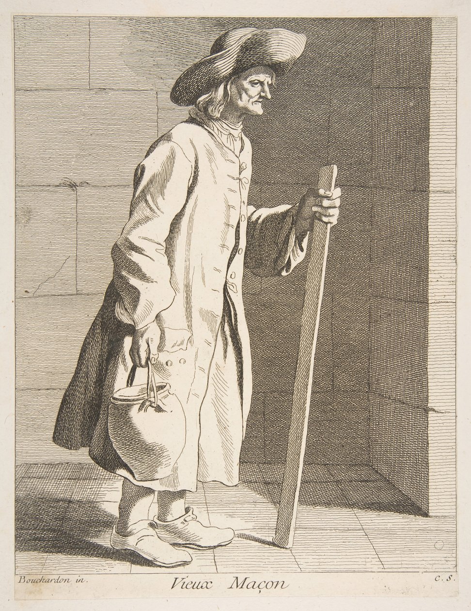 Vanha muurari, 1737. tekijältä Anne Claude Philippe de Caylus