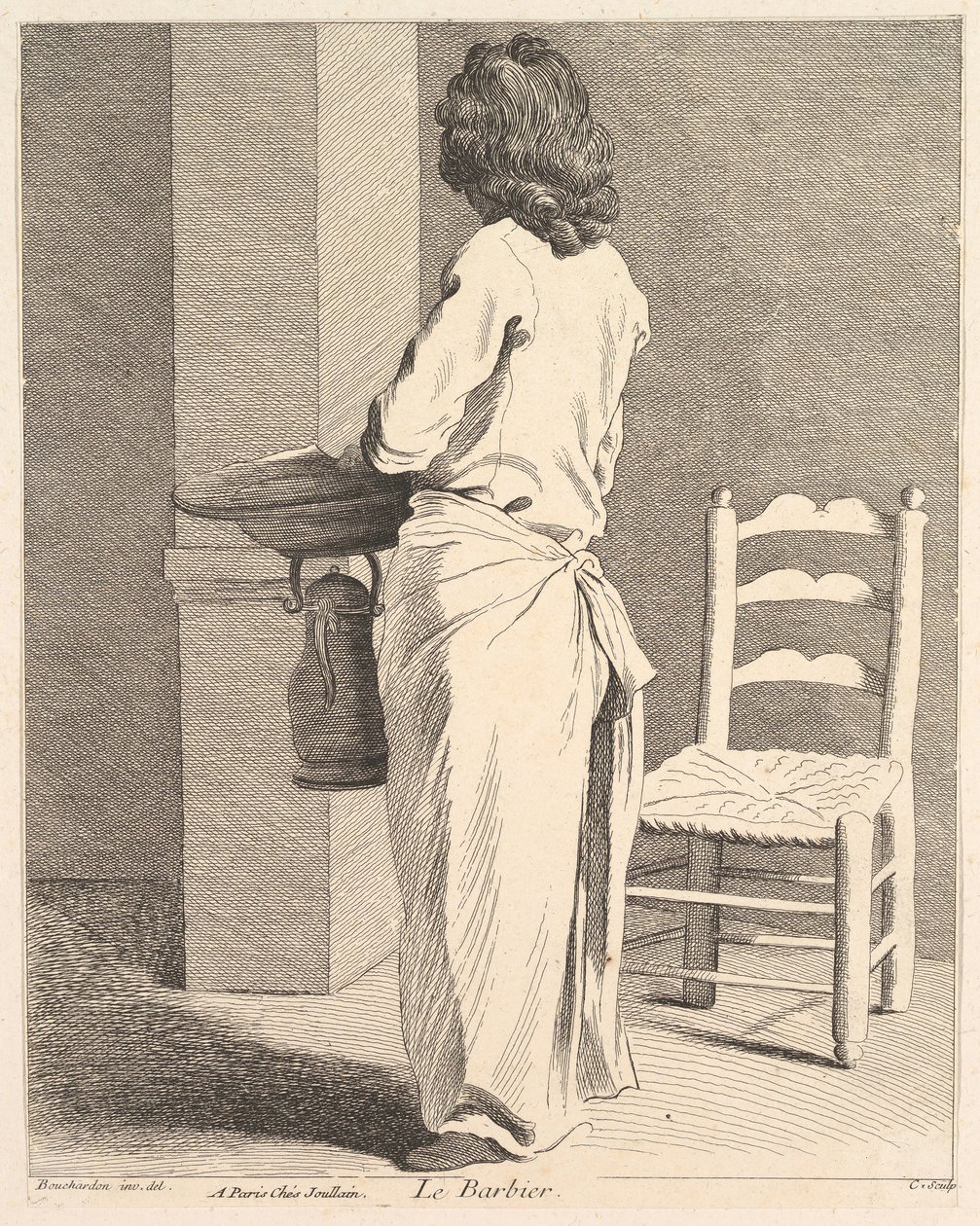 Parturi, 1737. tekijältä Anne Claude Philippe de Caylus