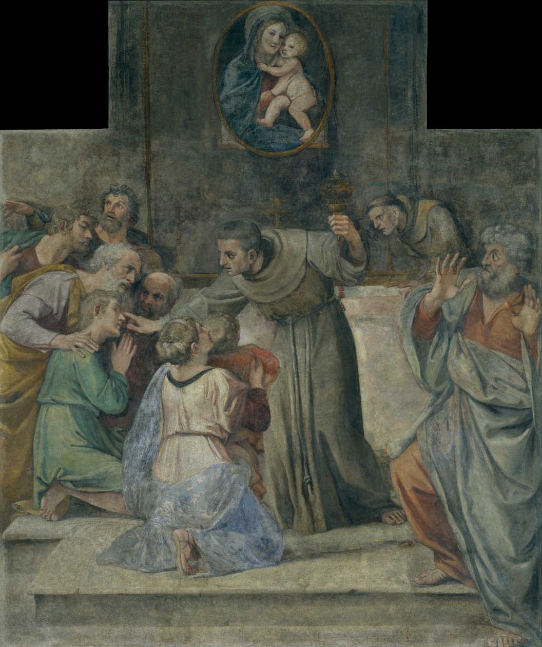 Parantaa sokeana syntynyttä miestä tekijältä Annibale Carracci