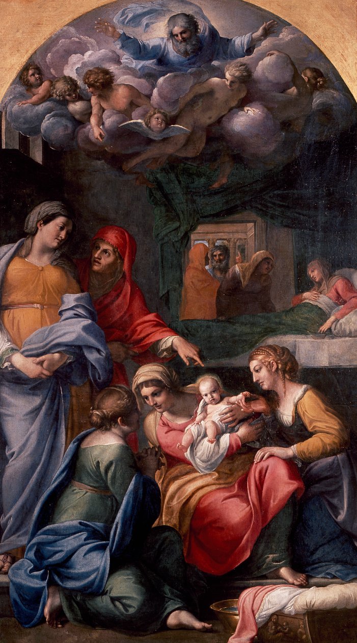 Neitsyen syntymä tekijältä Annibale Carracci
