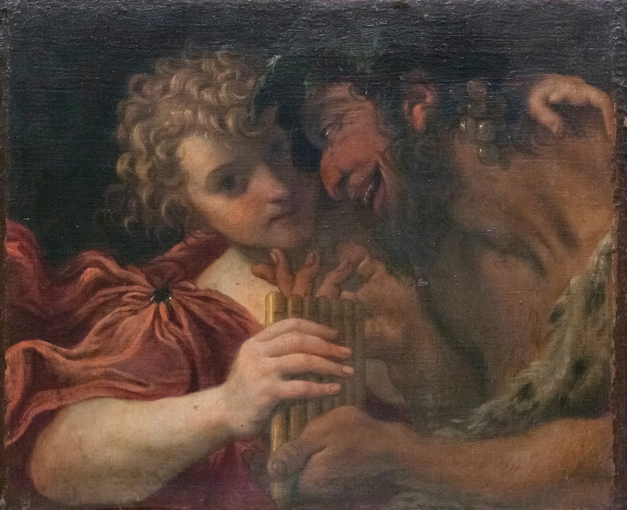 Satyr ja paimen tekijältä Annibale Carracci