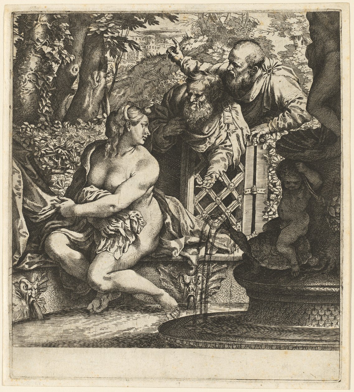 Susanna ja vanhimmat tekijältä Annibale Carracci