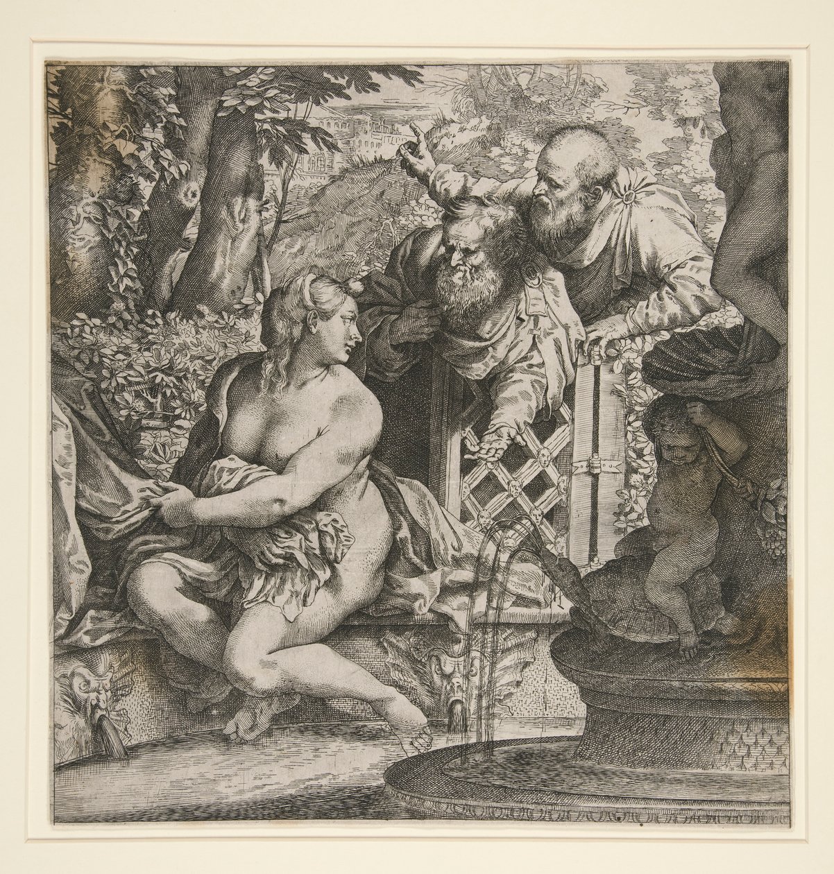 Susanna ja vanhimmat tekijältä Annibale Carracci