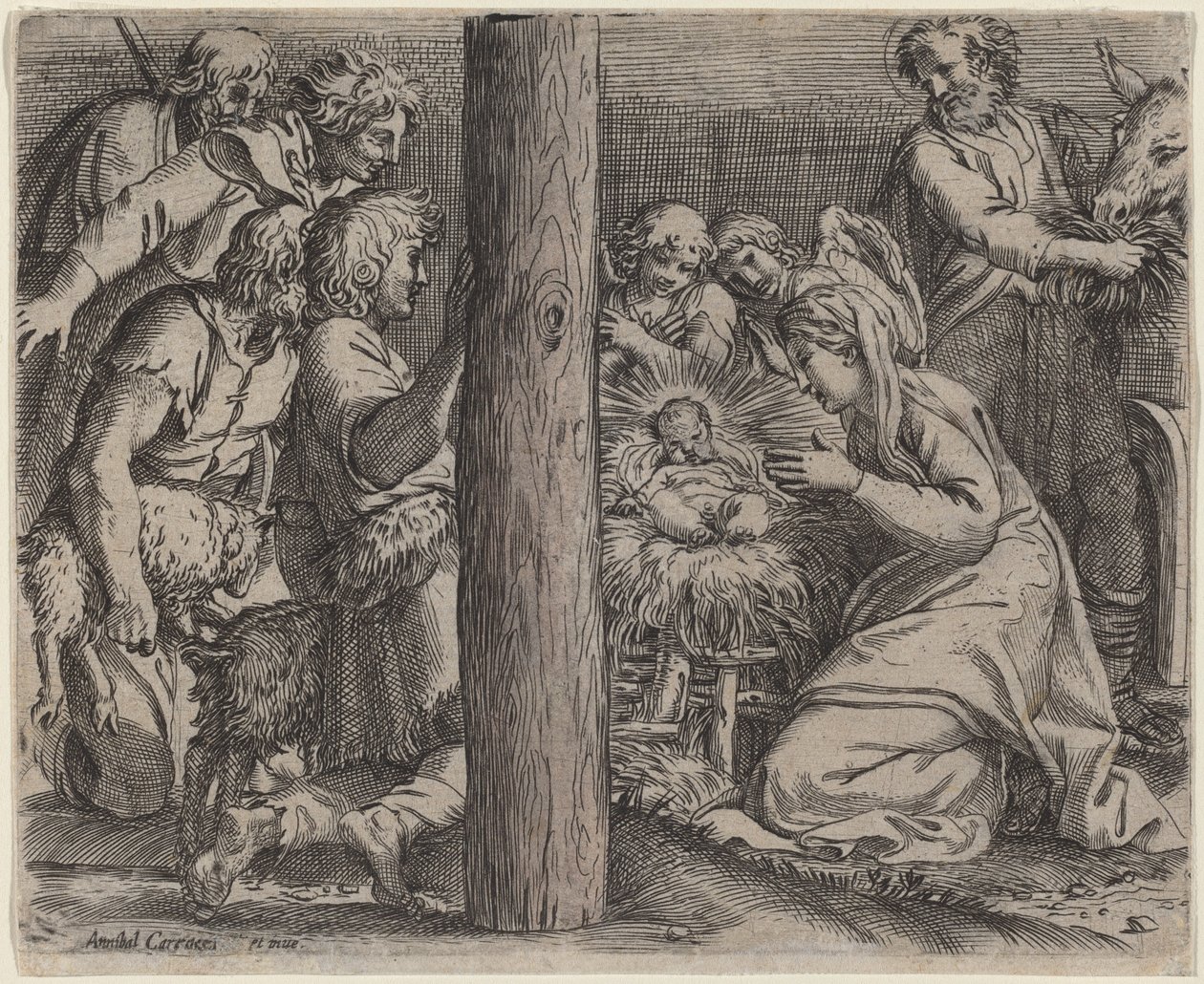 Paimenten palvonta tekijältä Annibale Carracci