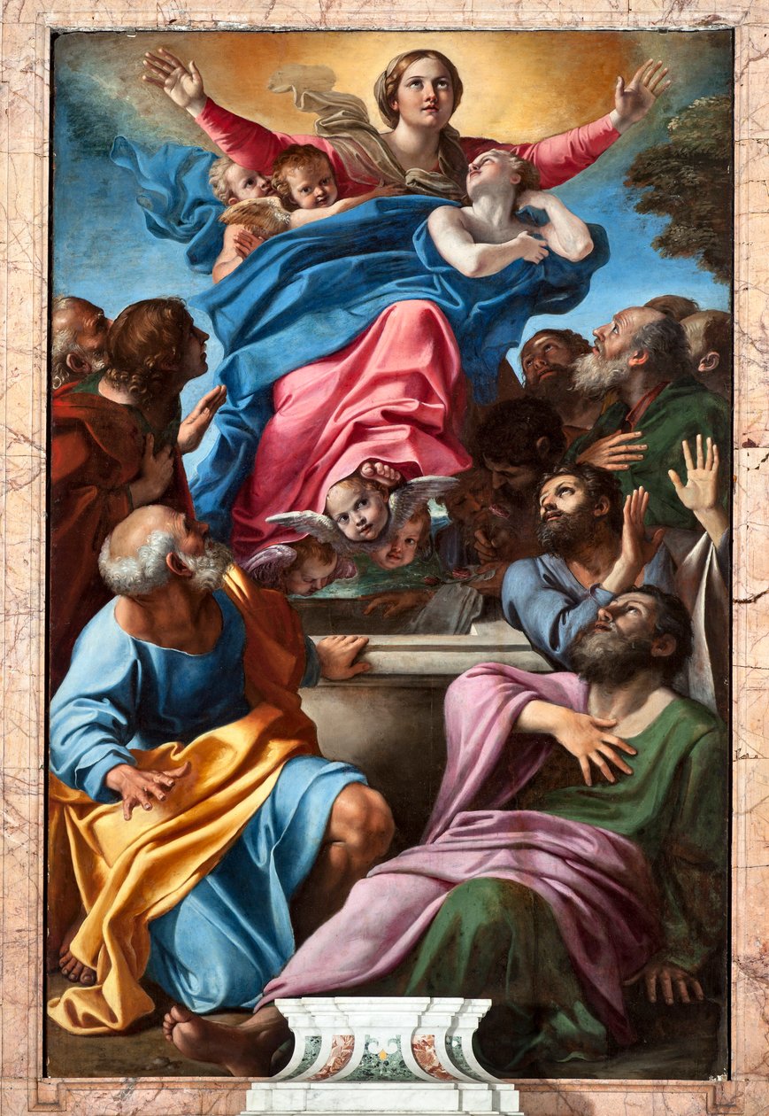 Neitsyt taivaaseenastuminen (maalaus tekijältä Annibale Carracci
