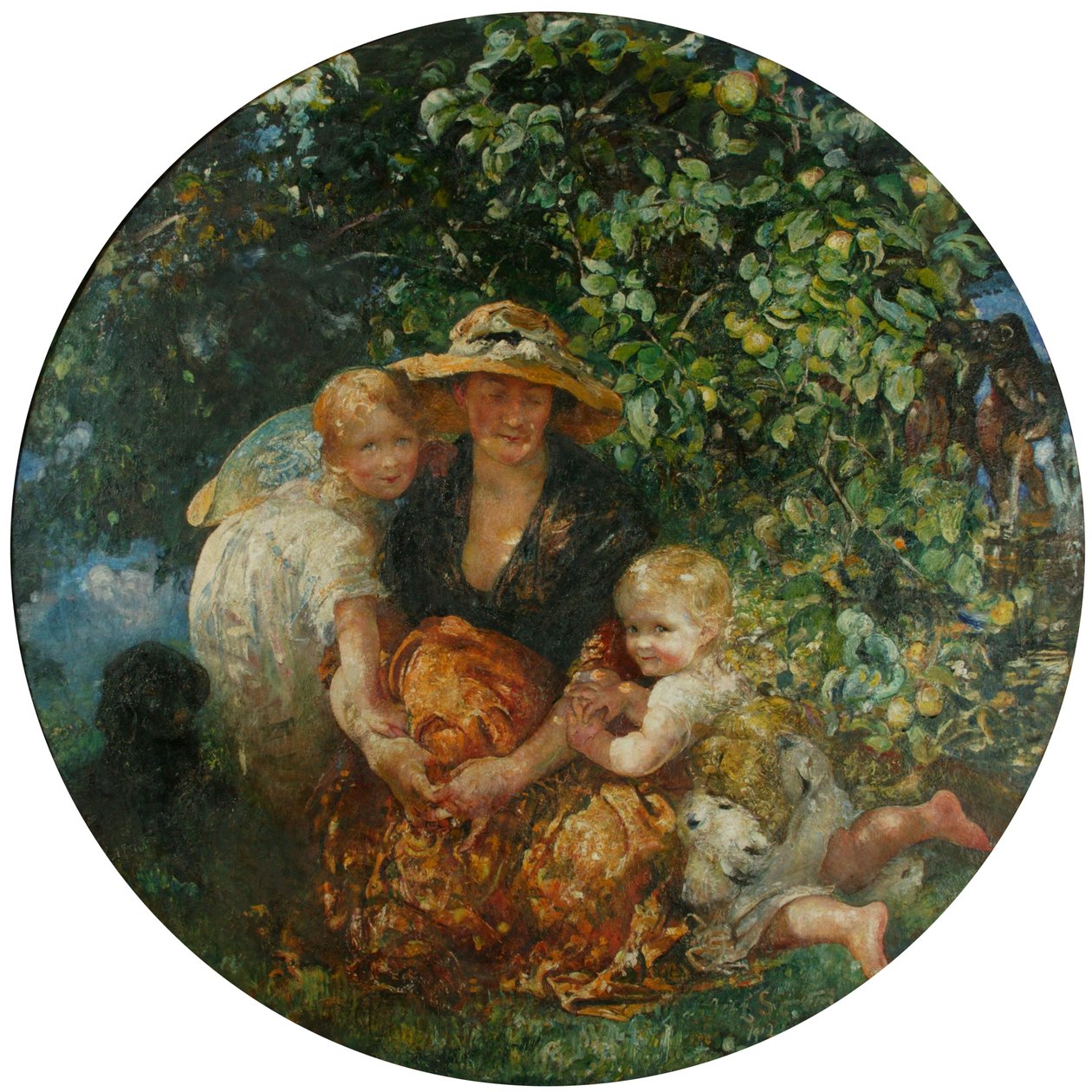 Rouva A Scott-Elliot ja lapset tekijältä Annie Louisa Swynnerton