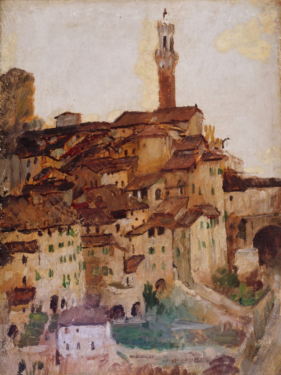 Sienna, 1883-1910. Myös kirjoitettu Siena. tekijältä Annie Louisa Swynnerton