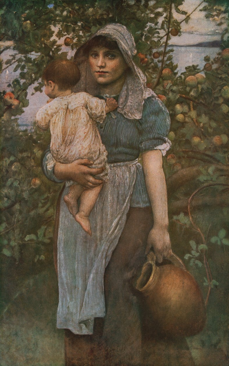Nuori äiti, 1887, 1930. tekijältä Annie Louisa Swynnerton