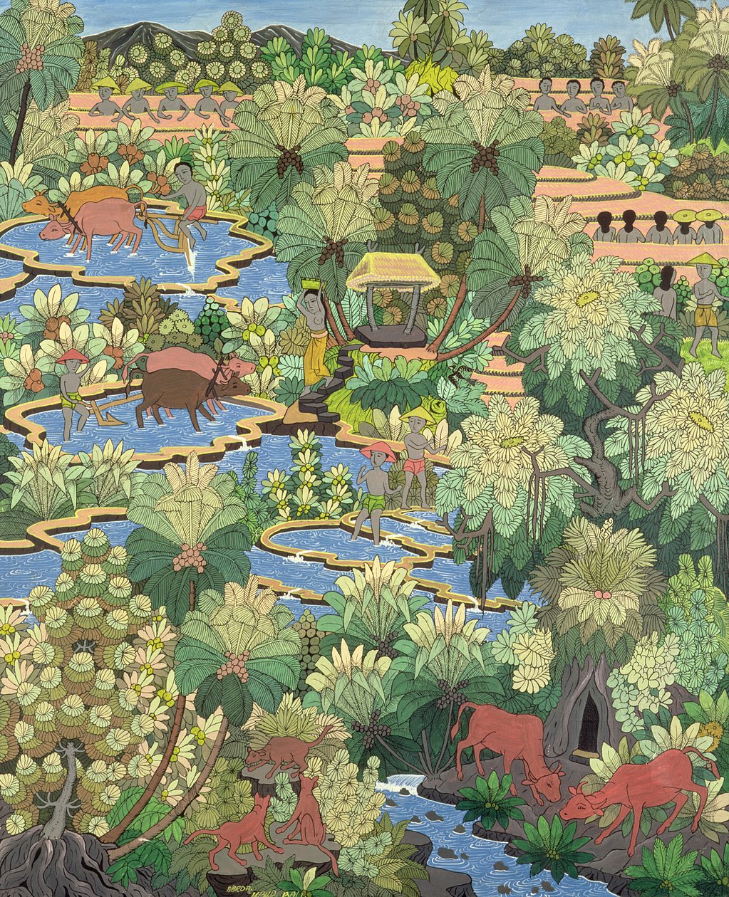 Riisipellot, Ubud, Bali by Narda tekijältä Unbekannt Unbekannt