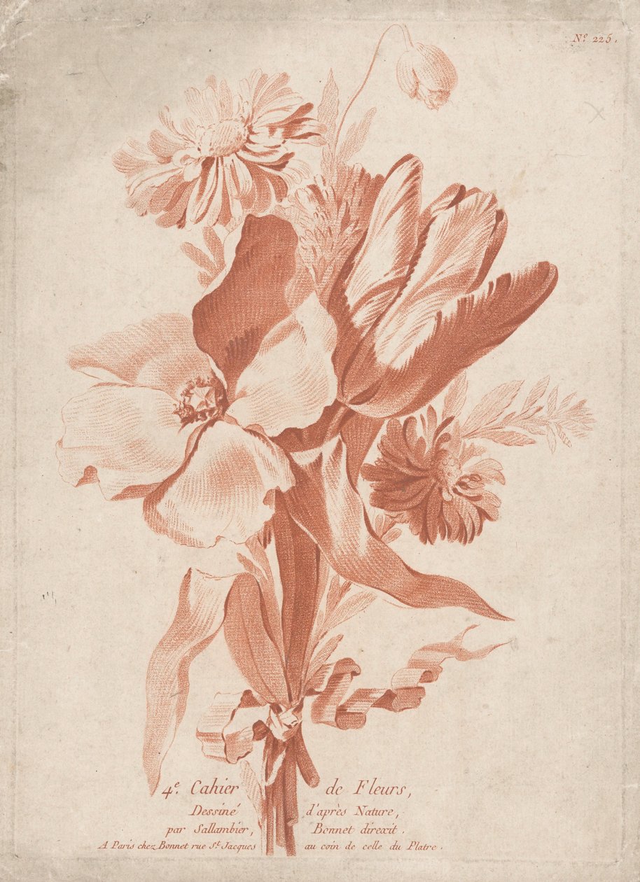 Kukat 4. Cahier de Fleurs (sarjan nimi esineellä) tekijältä Anonymous