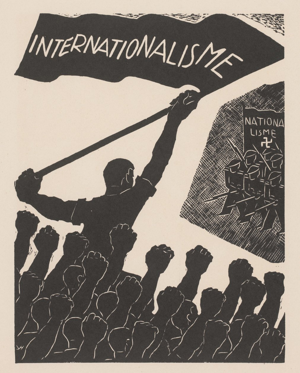 Internationalismi vastaan ​​kansallissosialismi Sotaa ja fasismia vastaan ​​(sarjan nimi) tekijältä Anonymous