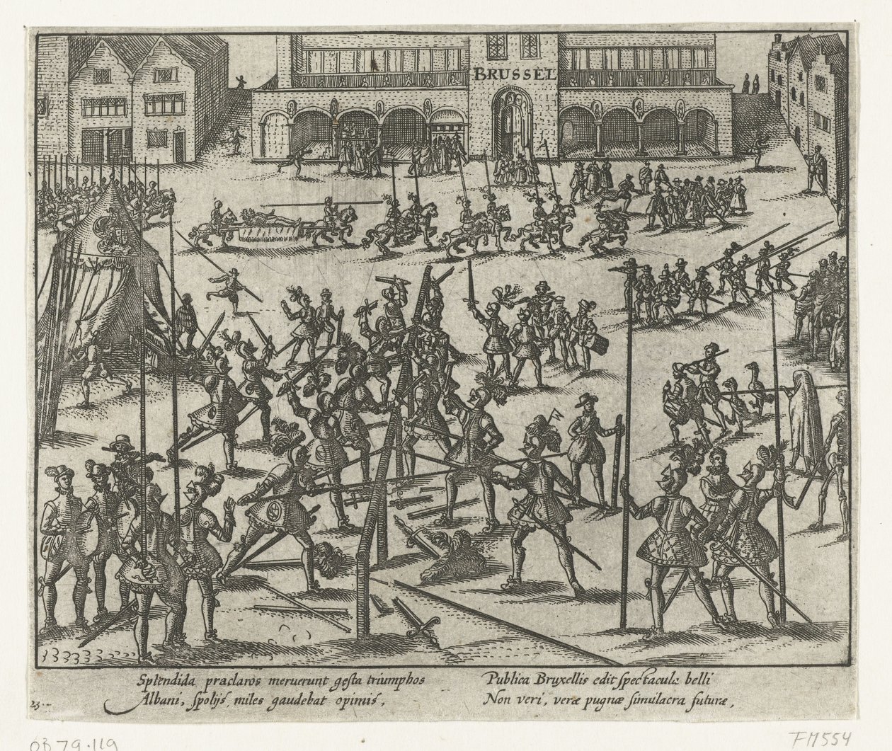 Torneig a la Grand Place de Brussel·les, 1569 acabat tekijältä Anonymous